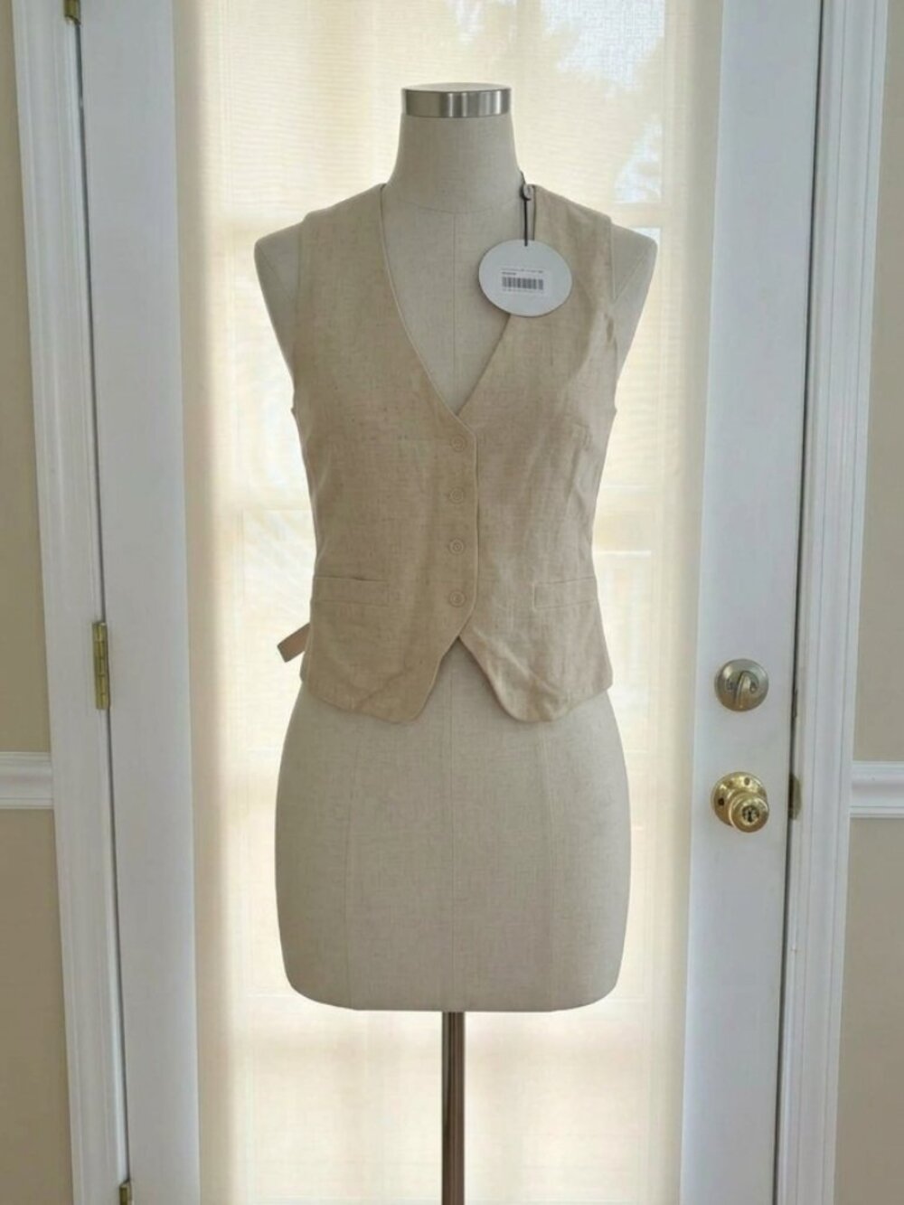 NWT Princess Polly "Ginger" Linen Blend Vest